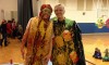 Ms. Hensley & Mrs. Trull turned into hotdogs for “Pennies for Patients”
